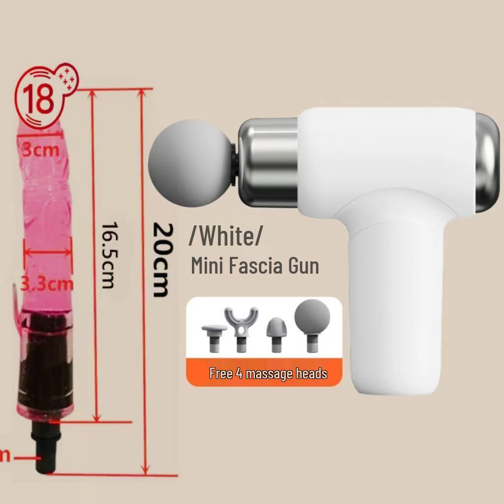 Wielofunkcyjny silikonowy adapter głowicy masującej do pistoletu do masażu tkanek głębokich - Cichy i kreatywny design
