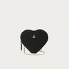 Vivienne Westwood Direct Import Saffiano New Heart Cross Bag Black