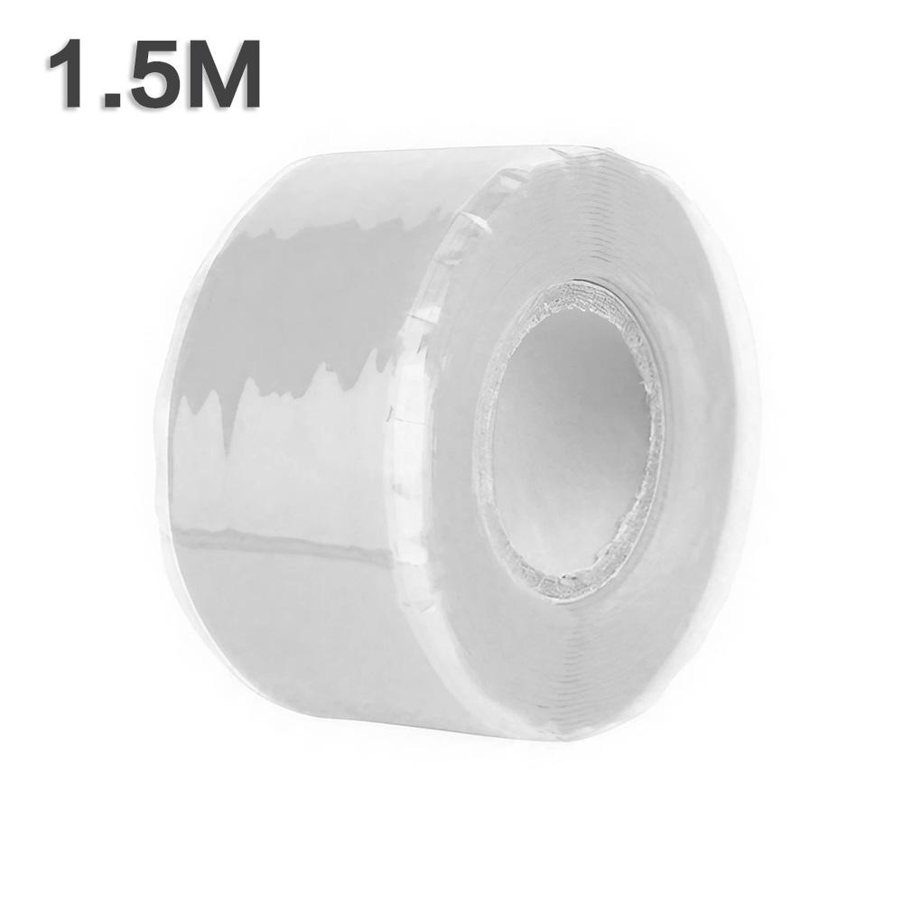 1 Roll 1.5M/3.0M Silicone Repair Tape Self-Fusing Wire Hose Bonding for Strong Water Pipe Rescue and Pipeline Seal
