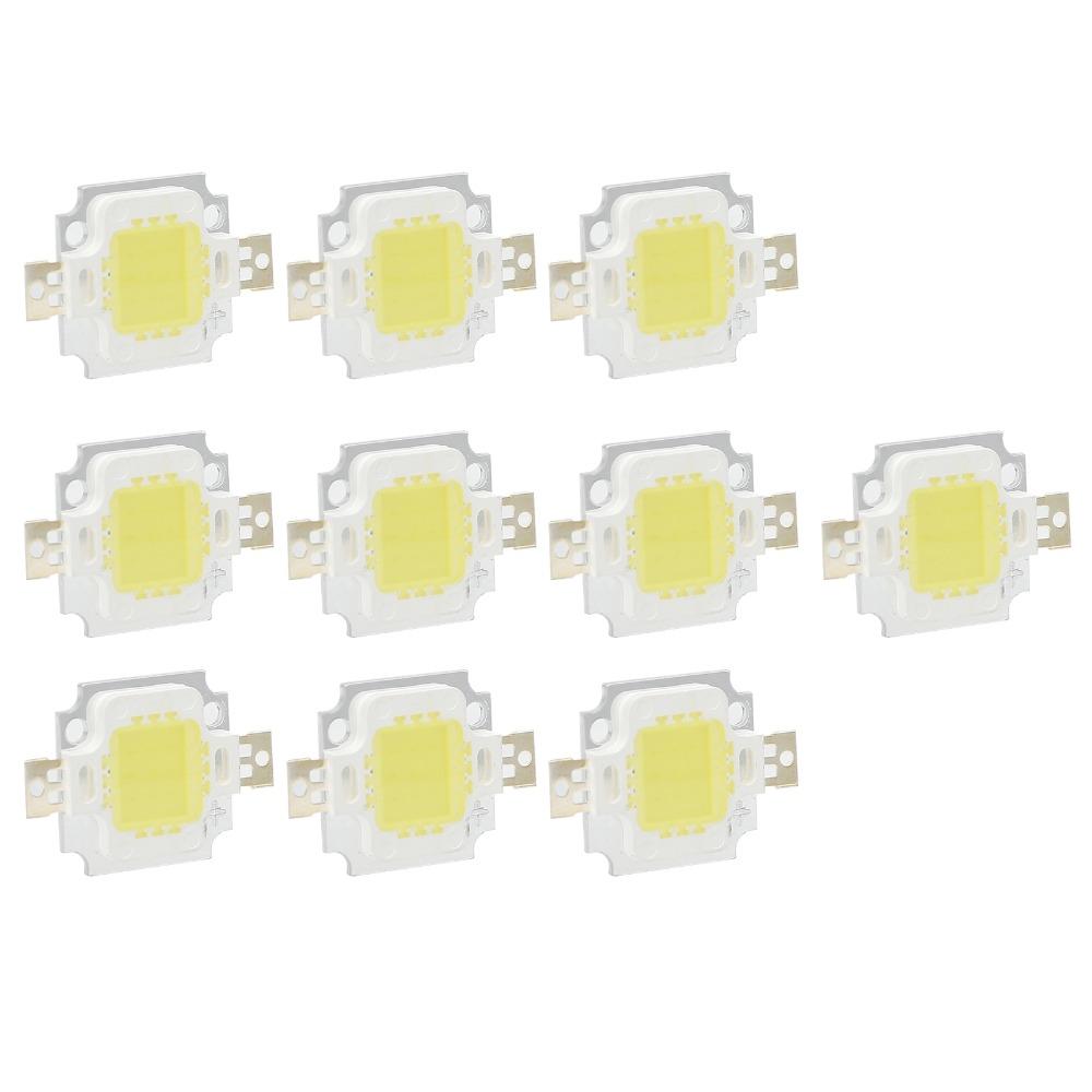 10PCS 6500K COB Light Source 12V High Power LED Chip Easy LED Chip Bulb Lamp Flood Light