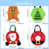 Adorable Cartoon Reindeer Candy Bag Felt Christmas Tote For Festive Celebrations And Decorations
