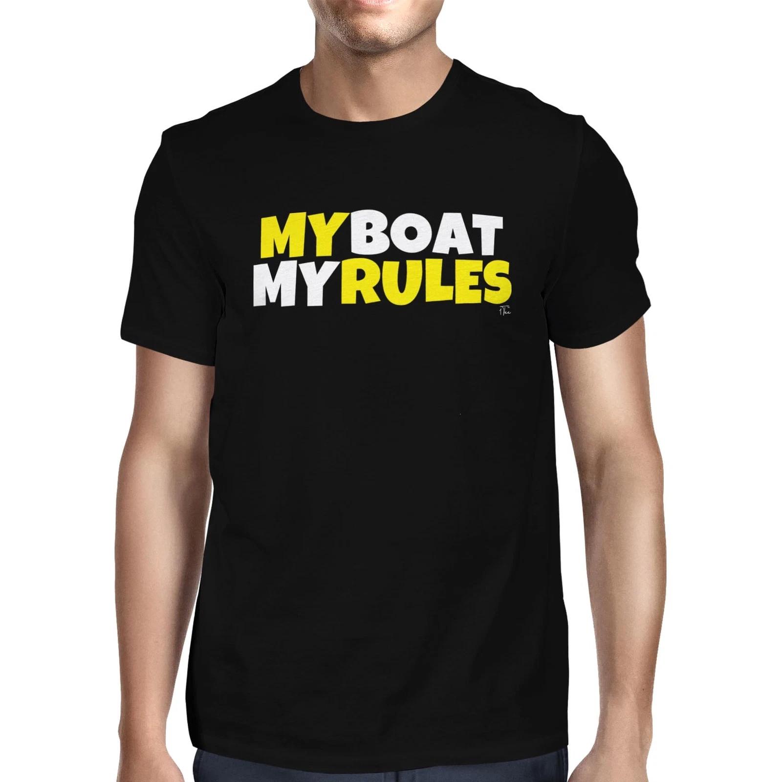 1Tee Mens My Boat My Rules Nautical T-Shirt XL