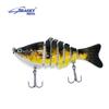 SEASKY 10cm 15g Jointed 7-Sections Swimbait Hard Lure 5pcs Combo Kit