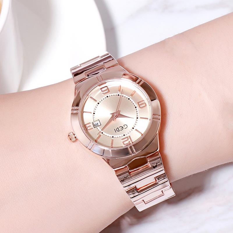 Calendar Women S Watch Simple Waterproof Steel Belt Women S Watch Women S Watch