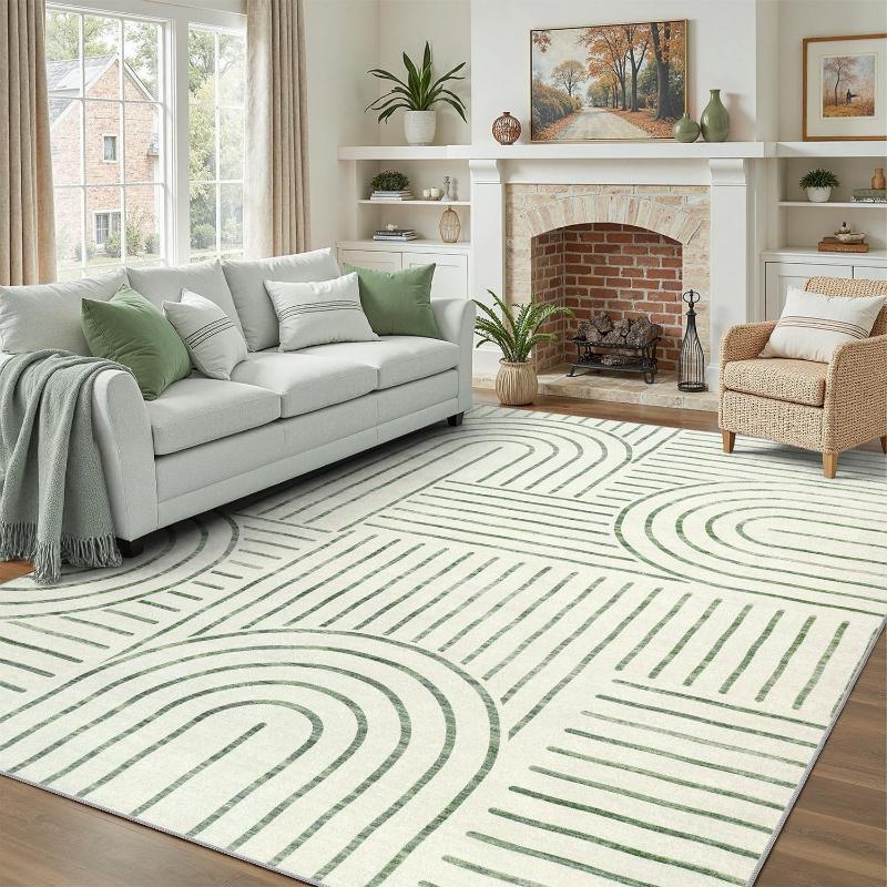 Carpet for Living Room Stain-resistant Wear-resistant Floor Mat Abstract Geometric Pattern Rug Large Size Home Decoration Rugs