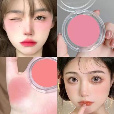Monochromes Ice Cube mattes wasserfestes Rouge Natürliche Aufhellung Langanhaltendes Setting Zarter Highlighter Rouge Puder Konturentablett Damen-Make-up