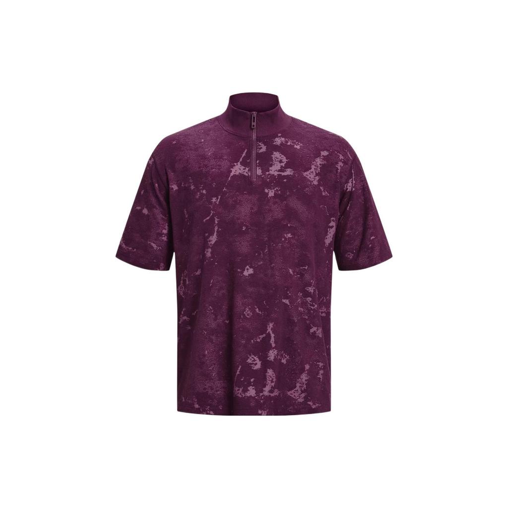 Under Armour Journey T Shirts Men's Rock Purple Stand Collar Moderate 1377178-572