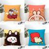 3 Classic Painting Of A Quirky Fun Rabbit Pillow Case Home Living Room Decoration Linen Pillowcover Pillow Cases Cushion Cover