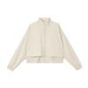 Dri-Fit 24.7 Perfect Stretch Oversized Ademend Rits Lange Mouwen Jas Damesjassen Lichtbruin LichtIJzerertsGrijs HJ0964-104