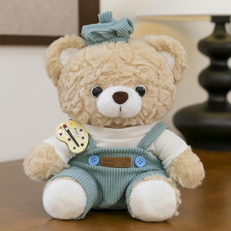 

Painter Series Teddy Bear & Rabbit Plush Toy - Cute Doll Gift for Girls Birthdays 30cm (0.26kg)