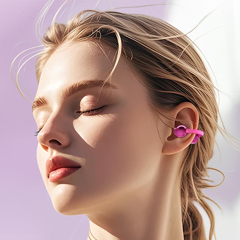 1 Set Noise-Canceling Ear Clips X22 Clip-On Wireless Bluetooth Headphones Type-C Charging For Gift