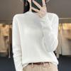 Women's Pullover Sweater Spring Korean Version Solid Loose Knit Sweater Short Top Spring and Autumn Base Top Women