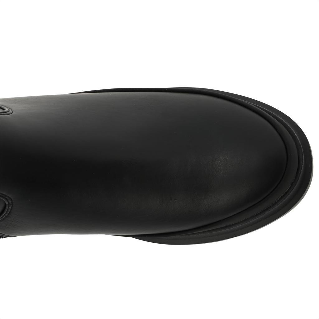 Chunky Sole Side Zip Long Boots 23209 BL [Enchanted]