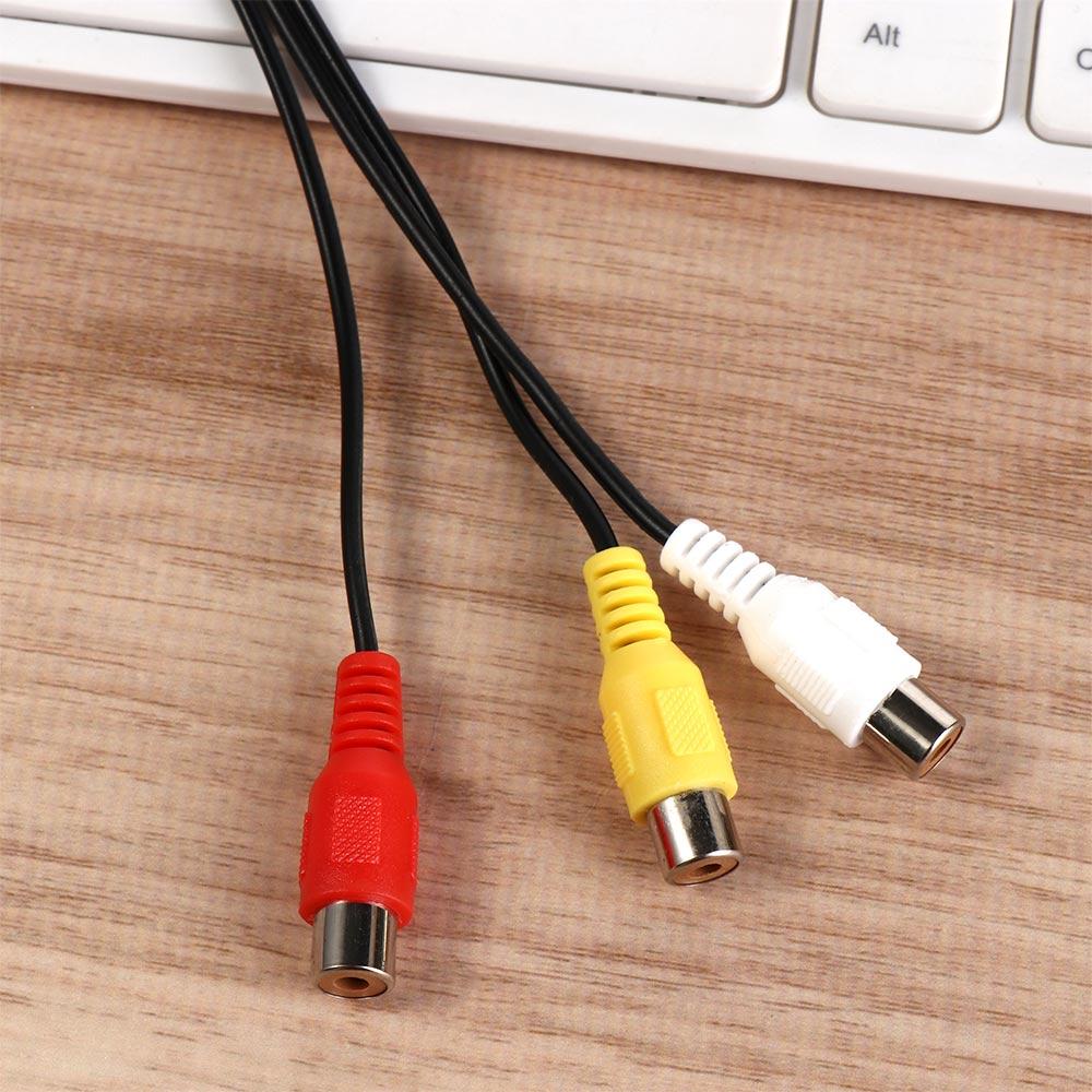 Stereo RCA Cable 20cm 3.5mm To Cable Portable AV Adapter Cable  for High-Performance