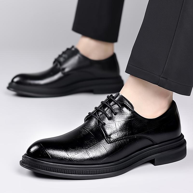 Brand Sneakers Breathable Male Luxury Suit Shoes Casual Business Formal Flats 2025 New Dress Shoes Men Leather Shoes