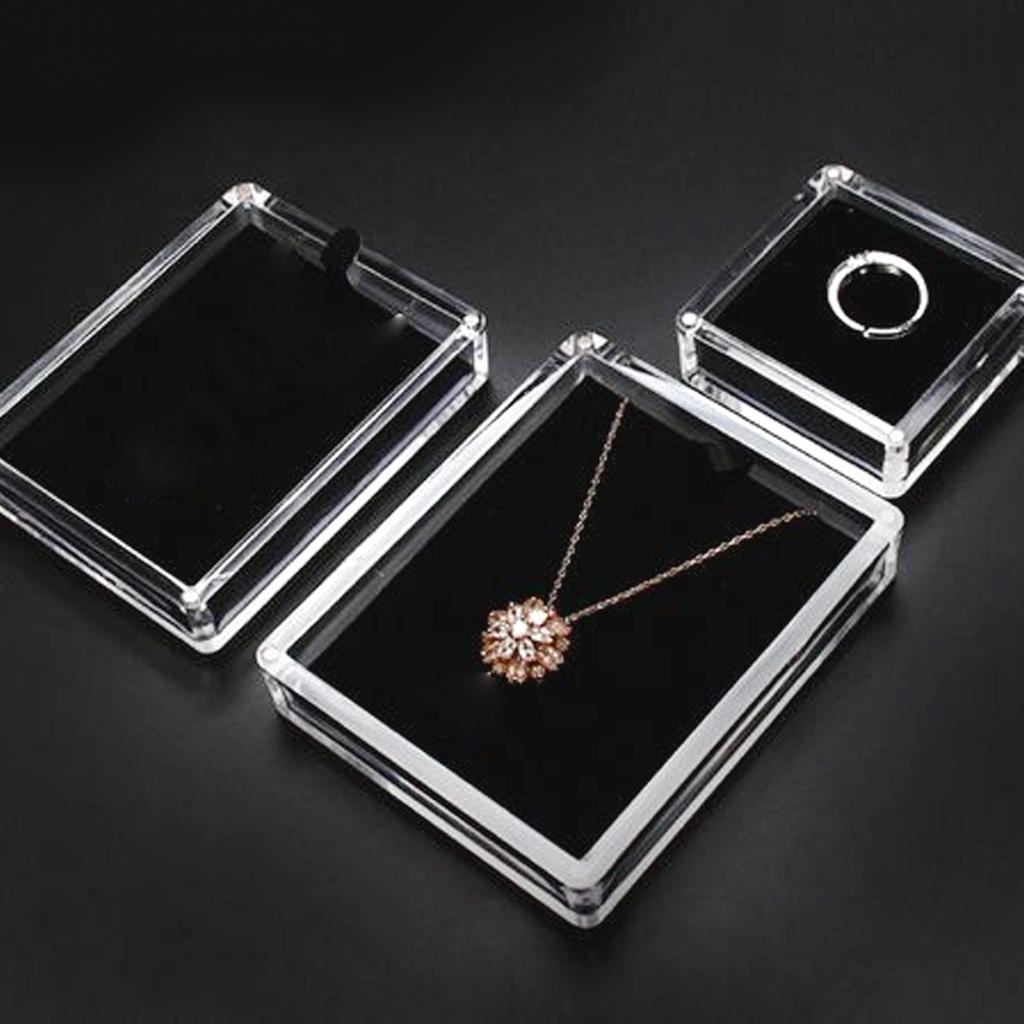 Brand New Jewelry Display Box Gem Box Diamond Display Stand Plastic Stylish Versatile Storage Case Acrylic Display Stand