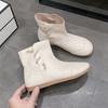 Large Size Flat-bottomed Short Fashion Boots for Women, New Autumn and Winter Models, One-pedal Single Boots for Women