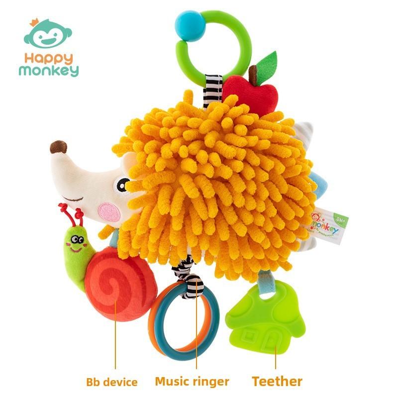 Baby Haie Vögel Plüsch Musikalisches Rasselspielzeug Mit Aufhängeclip Für Säuglinge Sensorische Entwicklung