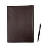 Recycled Leather B5 Book & Notebook Cover (Brown) with Knock-Type Mechanical Pencil (Black) - Since 1970 Set - T23-B5-005C-AP200S-B - Made In Japan,