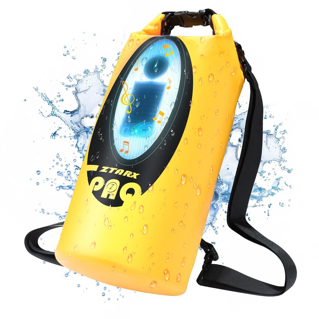 SELORSS x ZTARX Waterproof Dry Large Stylish Waterproof Bluetooth Adjustable RGB 2000mAh Solar 10L Fully Lightweight and Easy to Perfect for the and