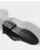 Brogue Men's Autumn Casual Leather Shoes, Thick Sole Work Shoes, Black
