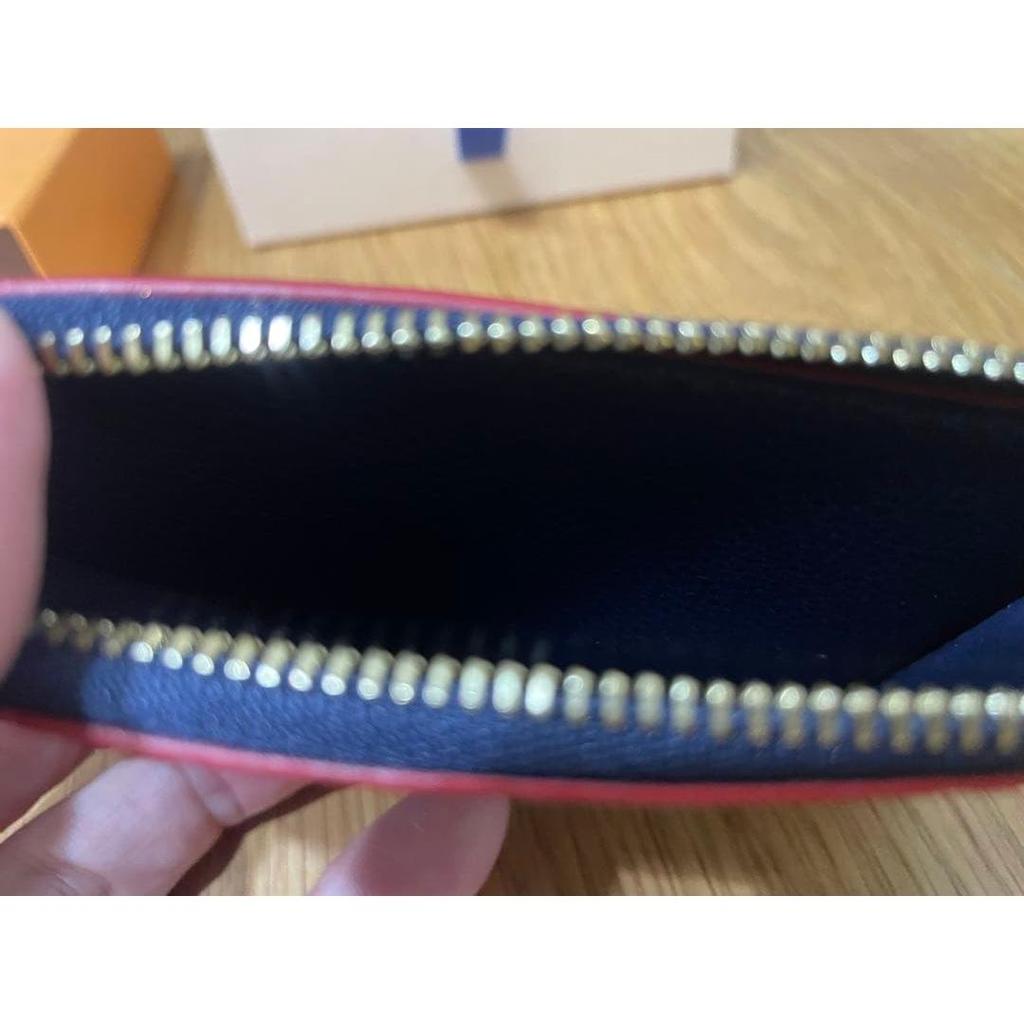 Used LOUIS VUITTON Navy Card Case