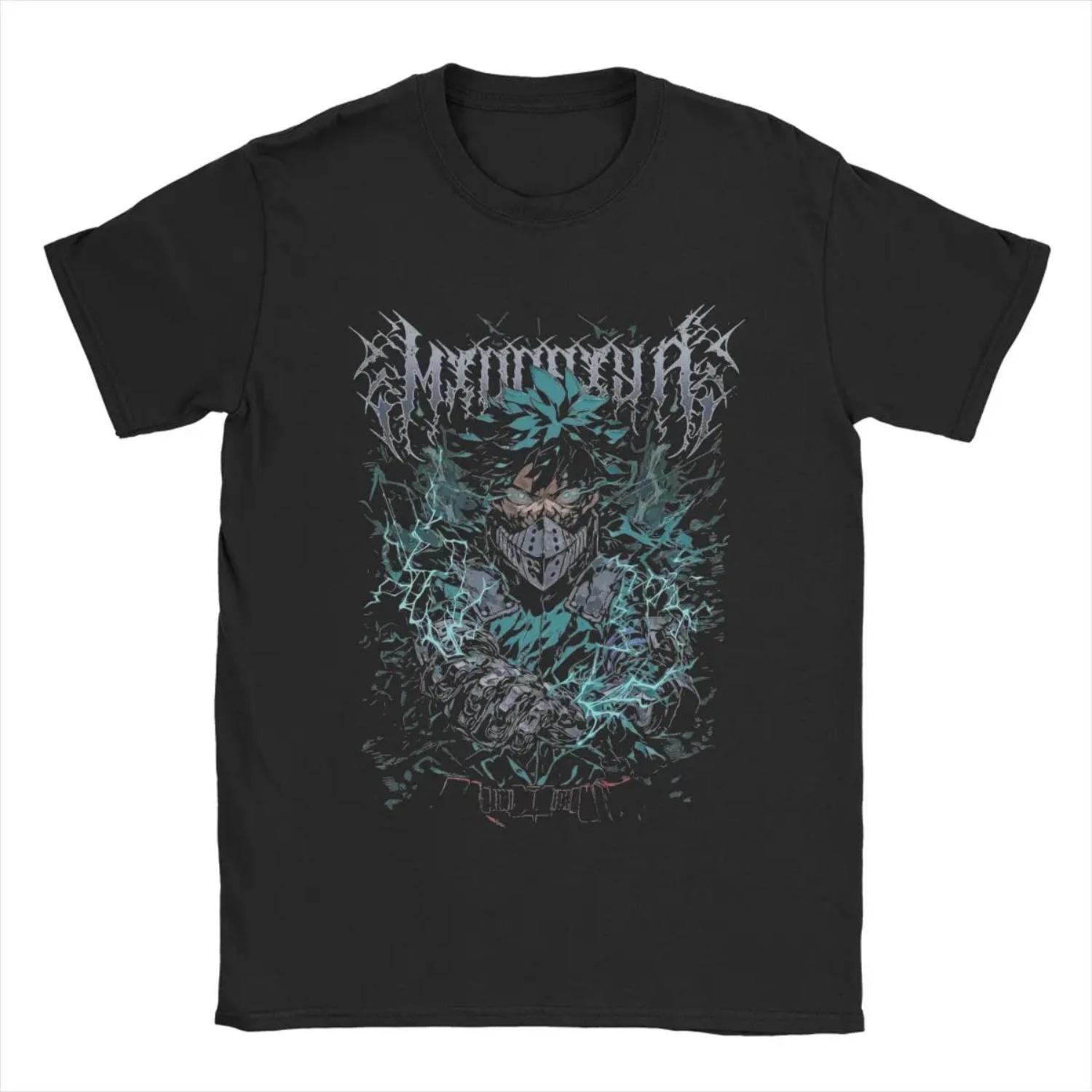 

Anti Hero Villain Heavy Metal MHA Men s T Shirts Midoriya Izuku Deku Tees Short Sleeve T-Shirt 100% Cotton Gift Idea Clothes S разноцветный