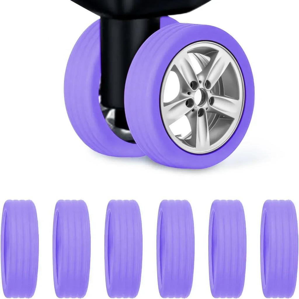 Silicone Luggage Wheel Protector Cover  Wheel Covers for Your Suitcases or Office Chair Caster Wheels Durable and Reduce Noise
