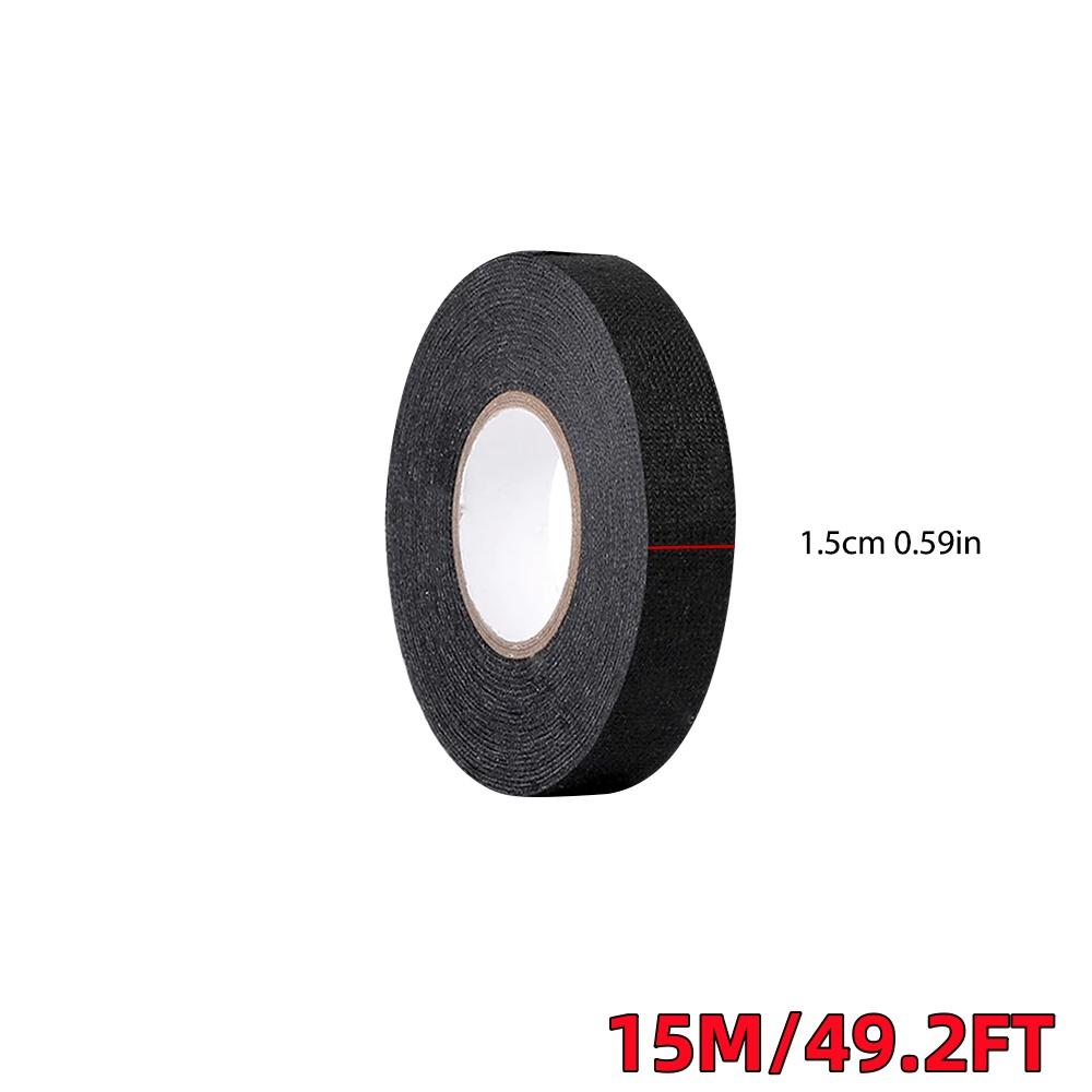 Automobilová tkanina Páska svazku vodičů Tepelná odolnost Vodotěsná Izolační Elektrická páska Černá Samolepicí textilní páska