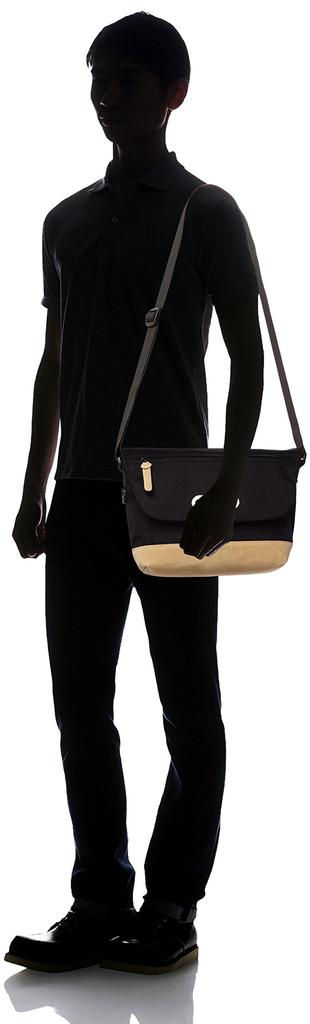 Outdoor Products Classic Mini Flap Shoulder Bag, Nylon, Suede, and Synthetic Leather, Black