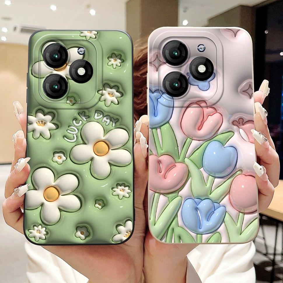 For Itel A70 A665L Case Soft Silicone Fashion Rabbit Phone Cover For Itel A 70 A70 Fundas ItelA70 Casing Shockproof Cover