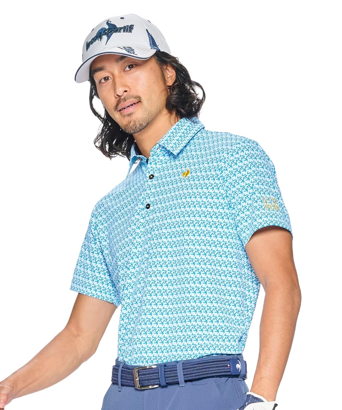 

Рубашка поло с коротким рукавом Coq Sportif, быстросохнущая, LG5SHS06M SA00 [Le Golf], рубашка, миниатюрная, элегантная, солнцезащитный крем, впитывающая, сушка, для гольфа, мужская