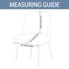 Curved Armless Chair Cover Slipcover Dining Chair Cover, Reusable Wingback Side Chair Slipcovers Covers Modern Chair Seat Slipcover Washable
