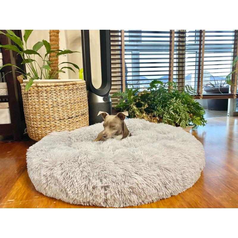 Super Soft Dog Bed Plush Cat Mat Dog Beds Round Cushion Pet Product Accessories Washable Dog and Cat Cushion Bed Winter Warm Sofa Hot Sell