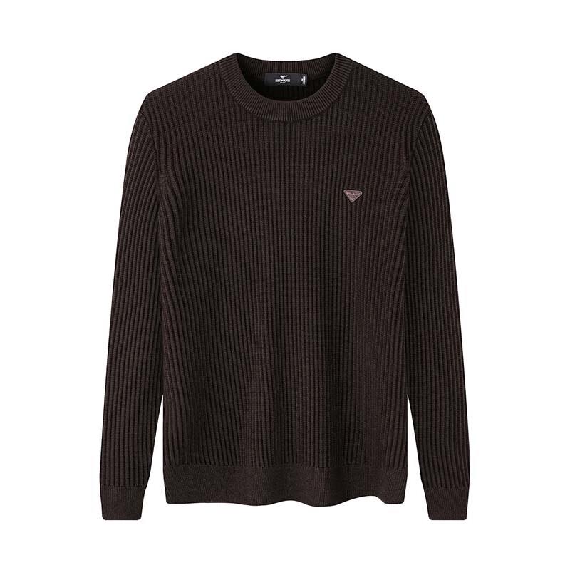 SEPTWOLVES Men's Autumn/Winter Round Neck Jacquard Sweater