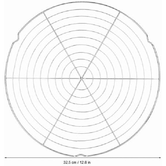 Barbecue Mesh Tool Round Grid Wire Round Shape Net Rack for Round Barbecue 15 Inch Grate Barbecue Rack for Cuisinart Tool Tool Cable for Utensil