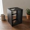 Desktop Cd-Organizer Geperforeerd Opbergrek Glad OpenFrame Schijf Zwart Verticaal
