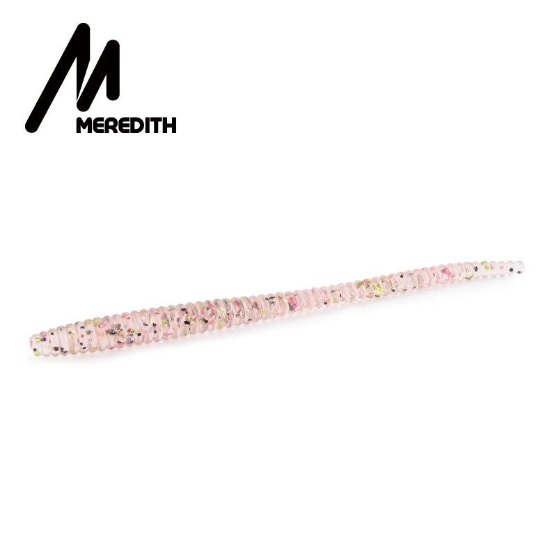 MEREDITH Forellenwurm Weichköder 60mm/0,4g 50 Stück & 80mm/1,12g 20 Stück Langsam sinkend Hecht Barsch JXC06