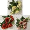 Romantic Rose Bouquet Fake Flowers For Wedding Decor With Real Touch Feelings