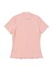 20TH HOLE Women'S Ribbed Mock Neck Short Sleeve Base Layer [Pink]