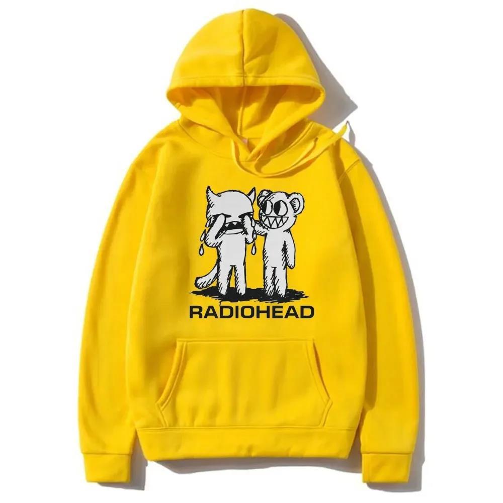 2024 Popular Autumn And Winter Fun Radiohead Printed Round Neck Loose Trend Top Handsome Hoodie Men Is Versatile Hoodies