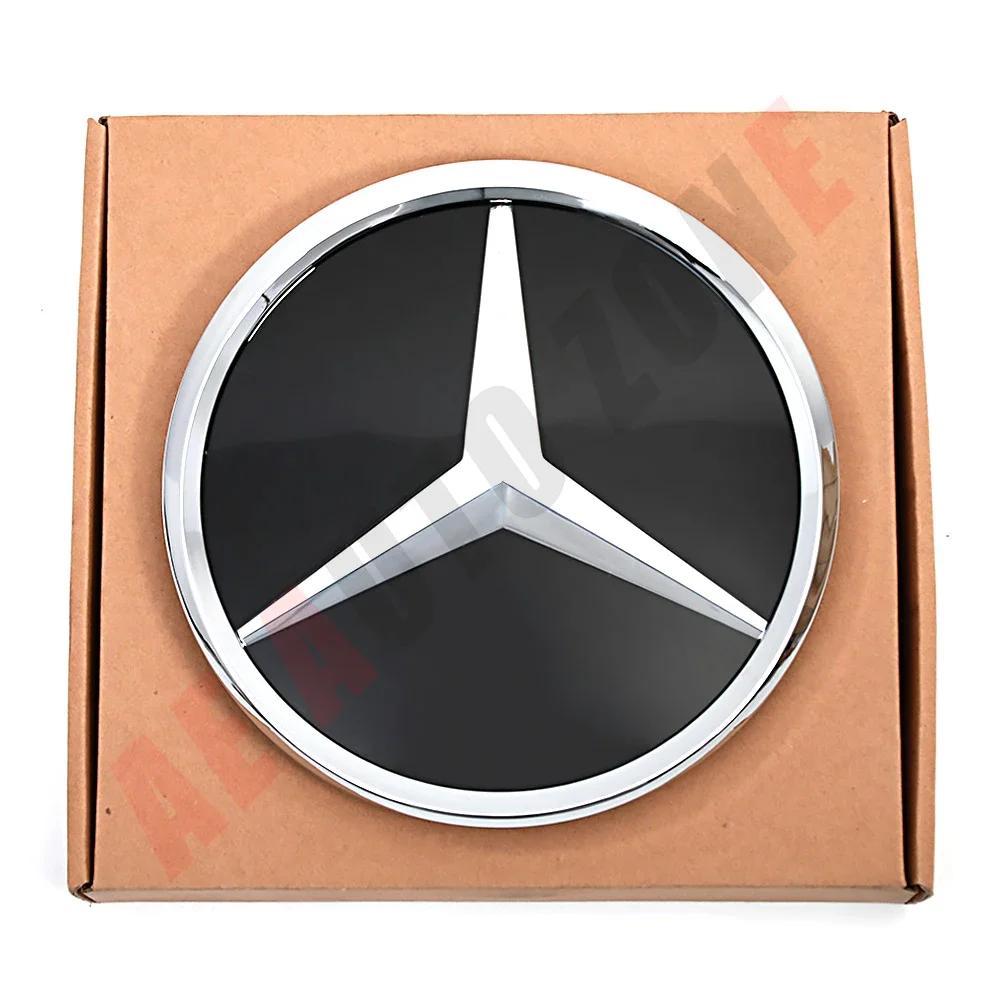 jwlsk5 Front Grille Star Logo 3D Mirror Emblem With LED Lighting Chrome Silver Glossy Matte Black For Mercedes Benz E-Class W213 16-20