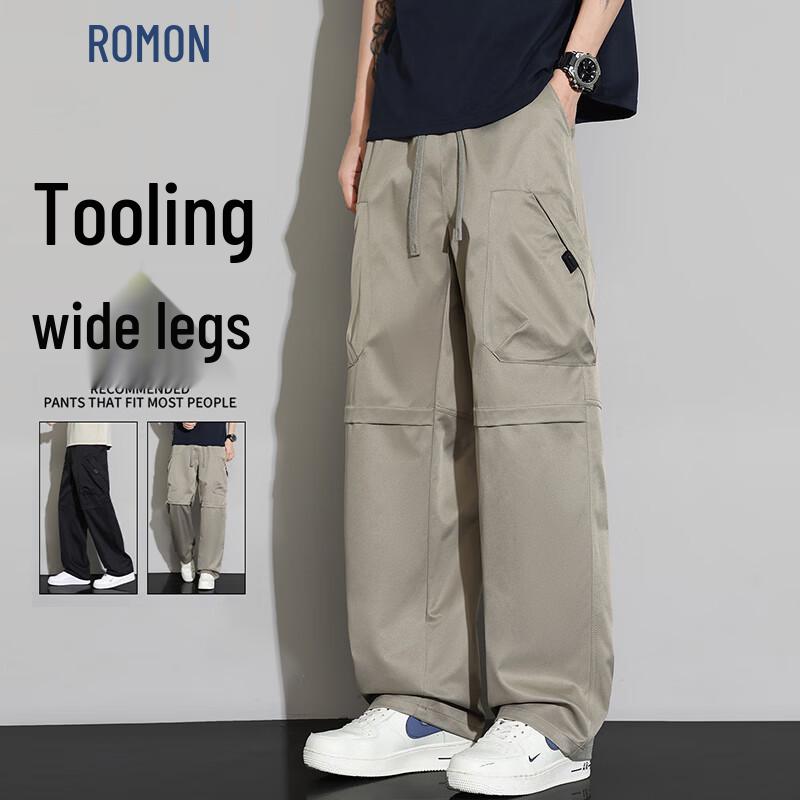ROMON Men s Summer Loose Casual Cargo Pants XL
