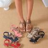 Women's Flat Sandals with Arch Support Comfort Walking Sandals for Womens Sandals Shoes Non Slip Casual Summer Beach Shoes Dress Bohemian Flats