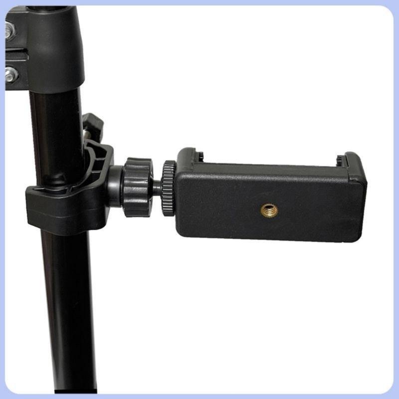 Portable 45°Rotation Stand Phone & Mic Stand Compatible for Action Cameras, DSLR Smartphones Quick Installation