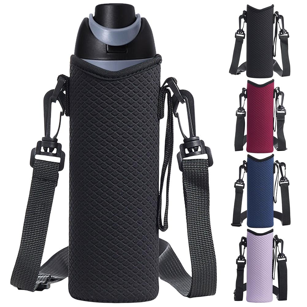 1Pz Borsa Portabottiglia d'Acqua con Tracolla Regolabile Custodia per Bottiglia d'Acqua Antiscivolo Borsa Termica per Bottiglia d'Acqua per Tazza da 24oz