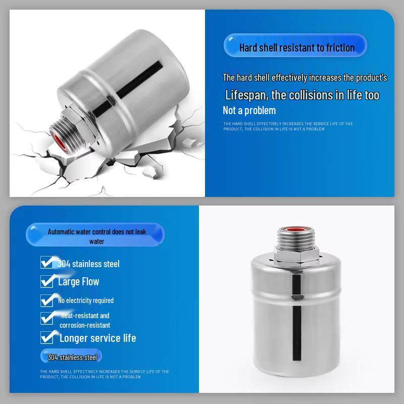Stainless Steel Auto Stop Valve with Float Ball for Water Level Control