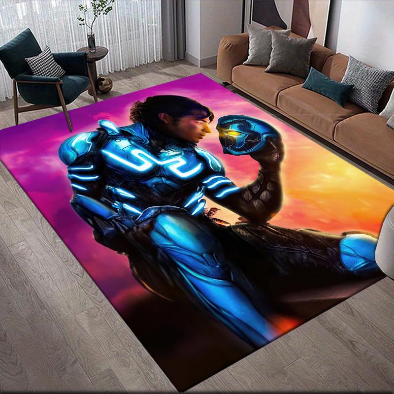 

Blue Beetle Character Poster Square Area Rug, Non-Slip Floor Mat for Bedroom, Perfect Gift for Fans.chl 60x90cm