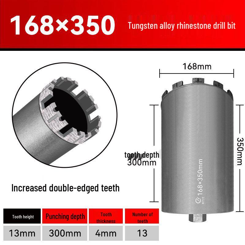 13mm Rhinestone Dry Drill Bit for Reinforced Concrete and Stone