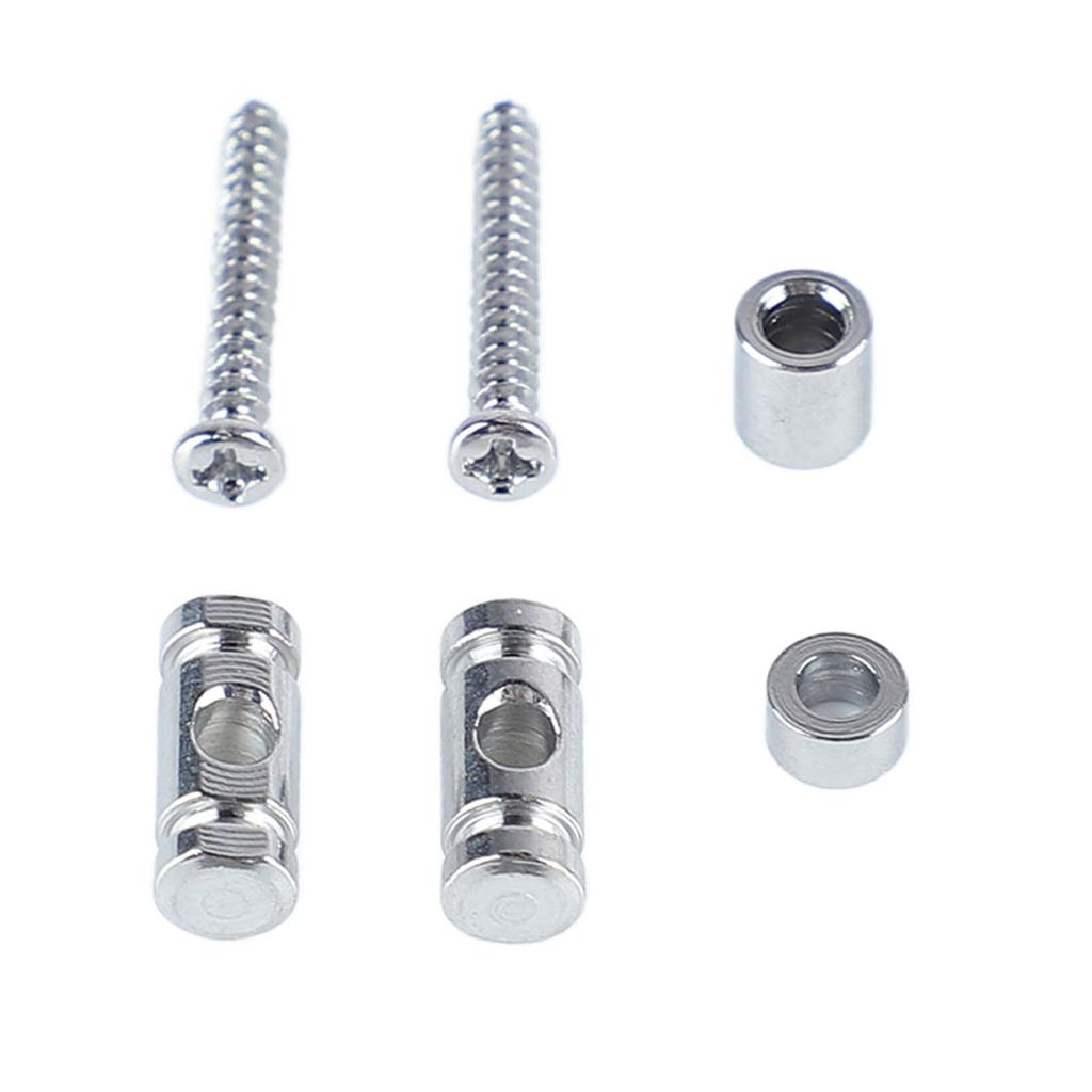 Guitar Roller String Tree Guide Retainer Metal Electric Guitar String Guide Retainer Replacement Silver